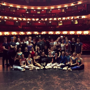 Queensland Ballet on stage at the Coliseum Theatre.